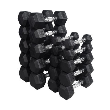 Imagen de Set Mancuernas Hexagonales 1 a 10kg