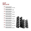 Imagen de Set Mancuernas Hexagonales 2.5kg a 25kg