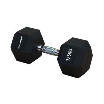 Imagen de Mancuerna Hexagonal  17.5kg Sello Blanco