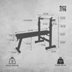 Imagen de Banco Pecho Plano Plegable + Paralelas