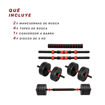 Imagen de Kit Mancuerna y Barra 20kg -  4x5kg