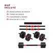 Imagen de Kit Mancuerna y Barra 20kg -  8x2.5kg