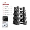 Imagen de Set Plus Mancuernas Hexagonales 2.5 a 12.5kg