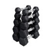 Imagen de Mancuernero 97cm + Set hexagonal 1 a 5kg