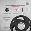 Imagen de Disco Engomado Olimpico con Triple Agarre 2,50 kg