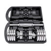 Imagen de Kit discos cromados + barras 15 kgs