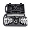 Imagen de Kit discos cromados + barras 20 kgs