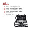 Imagen de Kit discos cromados + barras 20 kgs